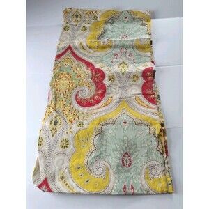 Echo Jaipur Shower Curtain Cotton Fabric 71"x71" Multicolored Paisley